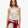 Athletic Essentials T-shirt met print en knoopjes
