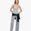 Athletic Essentials T-shirt met print en knoopjes