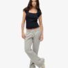Athletic Essentials Top met vierkante hals Athletic Essentials Top met vierkante hals