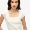 Athletic Essentials Top met vierkante hals Athletic Essentials Top met vierkante hals