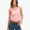 Athletic Essentials Vintage vest met kanten rand Athletic Essentials Vintage vest met kanten rand