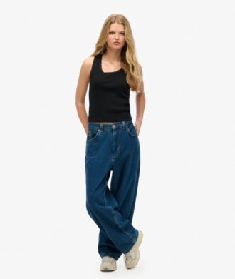 Athletic Essentials Vintage vest met kanten rand