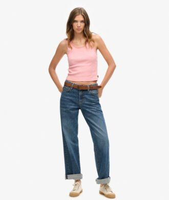 Athletic Essentials Vintage vest met kanten rand