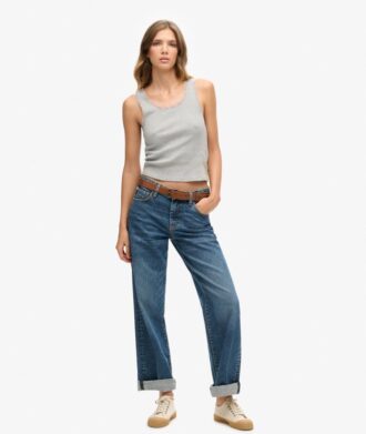 Athletic Essentials Vintage vest met kanten rand