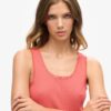 Athletic Essentials Vintage vest met kanten rand Athletic Essentials Vintage vest met kanten rand