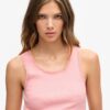 Athletic Essentials Vintage vest met kanten rand Athletic Essentials Vintage vest met kanten rand