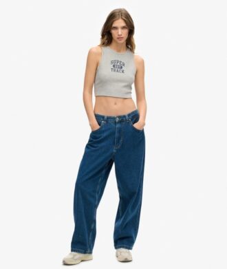Athletic Essentials Waffle Cropped Tanktop