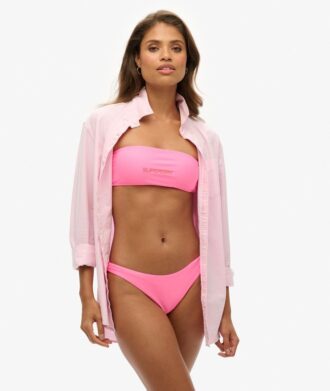 Bandeau-bikinitop met logo