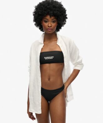 Bandeau-bikinitop met logo