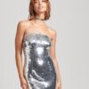 Bandeau-bodyconjurk met pailletten Bandeau-bodyconjurk met pailletten