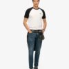 Baseball-T-shirt met Essential-logo van Organic Cotton