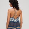 Bedrukte geweven cami-top