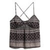 Bedrukte geweven cami-top Bedrukte geweven cami-top