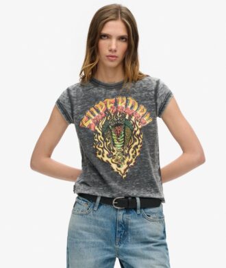 Biker Rock T-shirt met print