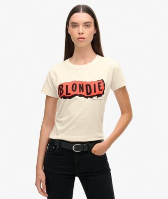 Blondie X Superdry getailleerd T-shirt