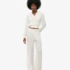 Blouse met lange mouwen, kanten rand en smockwerk Blouse met lange mouwen, kanten rand en smockwerk