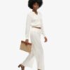 Blouse met lange mouwen, kanten rand en smockwerk Blouse met lange mouwen, kanten rand en smockwerk
