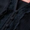 Blouse met lange mouwen, kanten rand en smockwerk
