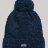 Bobble-mutsen met kabelpatroon