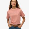 Boxy, losvallend T-shirt met geborduurd Core-logo Boxy, losvallend T-shirt met geborduurd Core-logo