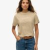 Boxy, losvallend T-shirt met geborduurd Core-logo Boxy, losvallend T-shirt met geborduurd Core-logo