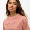 Boxy, losvallend T-shirt met geborduurd Core-logo Boxy, losvallend T-shirt met geborduurd Core-logo