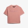 Boxy, losvallend T-shirt met geborduurd Core-logo Boxy, losvallend T-shirt met geborduurd Core-logo