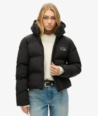 Boxy Puffer jas met capuchon
