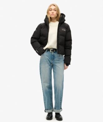 Boxy Puffer jas met capuchon