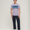 Cali T-shirt met gestreept logo