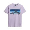 Cali T-shirt met gestreept logo