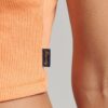Cami-top met geribde kanten rand Cami-top met geribde kanten rand