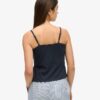 Cami-top met knoopsluiting en kant Cami-top met knoopsluiting en kant
