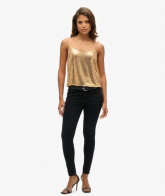 Cami-top met pailletten