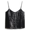 Cami-top met pailletten