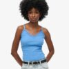 Cami-top met Vintage ribkant van Organic Cotton Cami-top met Vintage ribkant van Organic Cotton