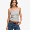 Cami-top met Vintage ribkant van Organic Cotton Cami-top met Vintage ribkant van Organic Cotton