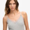 Cami-top met Vintage ribkant van Organic Cotton Cami-top met Vintage ribkant van Organic Cotton