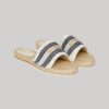 Canvas espadrille-slippers met overlay Canvas espadrille-slippers met overlay