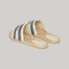 Canvas espadrille-slippers met overlay Canvas espadrille-slippers met overlay