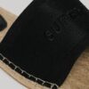 Canvas espadrille-slippers met overlay