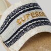 Canvas espadrille-slippers met overlay Canvas espadrille-slippers met overlay