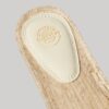 Canvas espadrille-slippers met overlay Canvas espadrille-slippers met overlay