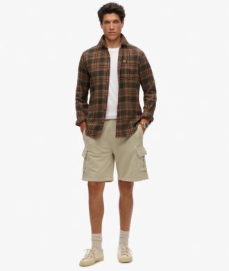 Cargo-short met contrasterende stiksels