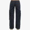 Cargobroek met lage taille en wijde pijpen Cargobroek met lage taille en wijde pijpen