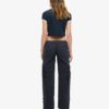 Cargobroek met lage taille en wijde pijpen Cargobroek met lage taille en wijde pijpen