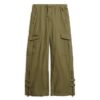 Cargobroek met lage taille en wijde pijpen Cargobroek met lage taille en wijde pijpen