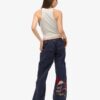 Cargobroeken met lage taille en borduursels Cargobroeken met lage taille en borduursels
