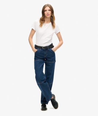Carpenter-Jeans van Organic Cotton met middelhoge taille
