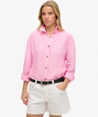 Casual linnen boyfriend-overhemd
